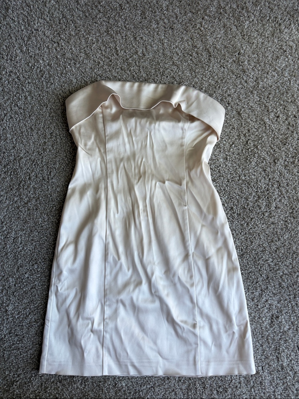 Strapless Cream Dress
